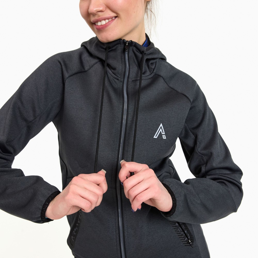 Спортивная утепленная кофта Arswear Storm Woman (Цвет Серый)  SJSTOW1